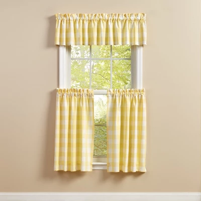 Park Designs Buffalo Check Yellow Tiers 72" X 36" 1 Park Designs Buffalo Check Yellow Tiers 72" X 36"