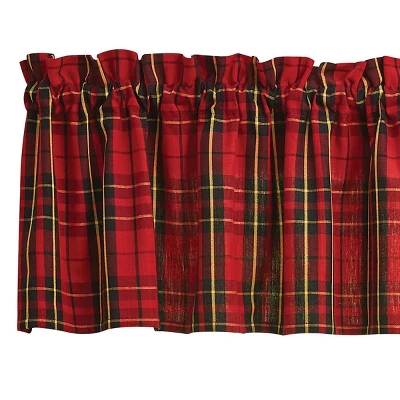 Park Designs Sportsman Plaid Valance - 72''L 2 Park Designs Sportsman Plaid Valance - 72''L - Image 2