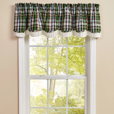 Park Designs Happy Trails Lined Layered Valance 72” X 16” 1 Park Designs Happy Trails Lined Layered Valance 72” X 16”