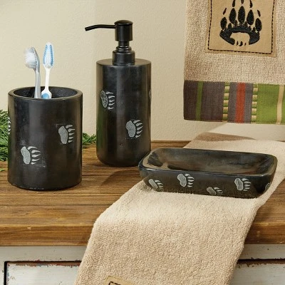 Park Designs Wild Woods Bear Toothbrush Holder 1 Park Designs Wild Woods Bear Toothbrush Holder