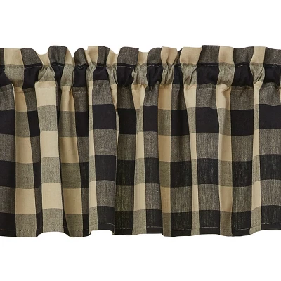 Park Designs Wicklow Valance - 72''L - Black 2 Park Designs Wicklow Valance - 72''L - Black - Image 2