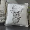 Park Designs Wild And Beautiful Deer Printed Pillow - 10"L - Off-White