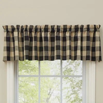 Park Designs Wicklow Valance - 72''L - Black 1 Park Designs Wicklow Valance - 72''L - Black