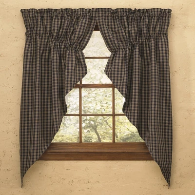 Park Designs Sturbridge Lined Gathered Swag - Navy 1 Park Designs Sturbridge Lined Gathered Swag - Navy