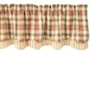 Park Designs Lemon Pepper Lined Layered Valance - 72''L - Yellow