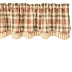 Park Designs Lemon Pepper Lined Layered Valance - 72''L - Yellow