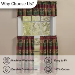Park Designs Pinecones And Trees Jacquard Valance 72" X 14" -Park Designs Sales GUEST 8cf65815 54ac 4700 b39a 17c01bc527f6