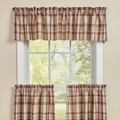 Park Designs Gamekeeper Plaid Valance 14"L