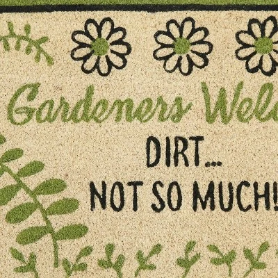Geranium Floral Gardener's Welcome Doormat 2 Geranium Floral Gardener's Welcome Doormat - Image 2