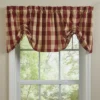Park Designs Buffalo Check Lined Farmhouse Garnet Valance 60"
