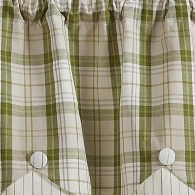 Park Designs Peaceful Cottage Lined Scalloped Valance 58" X 15" 2 Park Designs Peaceful Cottage Lined Scalloped Valance 58" X 15" - Image 2