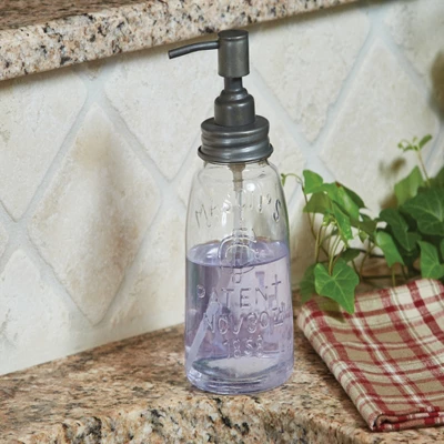 Park Designs Mason Jar Soap Dispenser 1 Park Designs Mason Jar Soap Dispenser