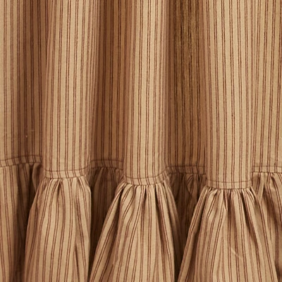 Park Designs Sturbridge Ticking Ruffle Wine Tiers 72" X 36" 2 Park Designs Sturbridge Ticking Ruffle Wine Tiers 72" X 36" - Image 2