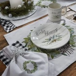Park Designs Winter Blessings Salad Plate Set Of 4