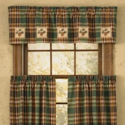 Pinecone Patch Lined Valance