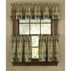 Park Designs Bear Tracks Lined Valance 60" X 14"