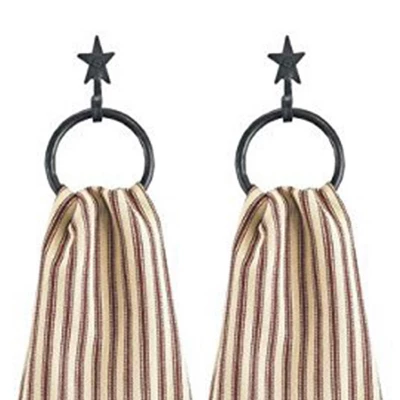 Park Designs Star Ring Hook 7.5" - Set Of 2 3 Park Designs Star Ring Hook 7.5" - Set Of 2 - Image 3