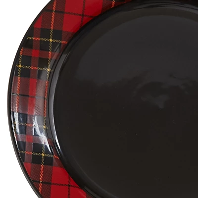 Park Designs Red Sportsman Plaid Salad Plate Set Of 4 2 Park Designs Red Sportsman Plaid Salad Plate Set Of 4 - Image 2