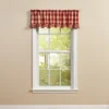 Park Designs Buffalo Check Ruffled Garnet Valance 60" X 14"