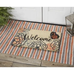 Park Designs Apricot & Stone Doormat 1'6''x2'6''