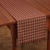 Park Designs Red Sturbridge Table Runner 36"L