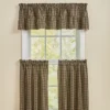 Park Designs Sturbridge Plaid Ruffle Black Valance 72"
