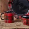 Park Designs Sportsman Plaid Mug Set - Red