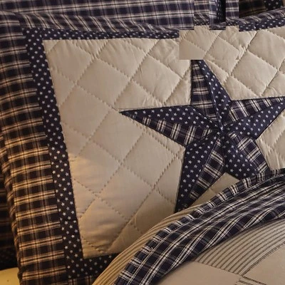 Park Designs Star Black Sturbridge Patch King Sham 2 Park Designs Star Black Sturbridge Patch King Sham - Image 2