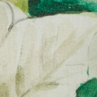 Park Designs Poinsettia Pine White Poinsettia 10" Pillow 2 Park Designs Poinsettia Pine White Poinsettia 10" Pillow - Image 2