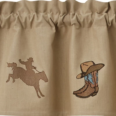 Park Designs Western Embroidered Lined Valance 2 Park Designs Western Embroidered Lined Valance - Image 2