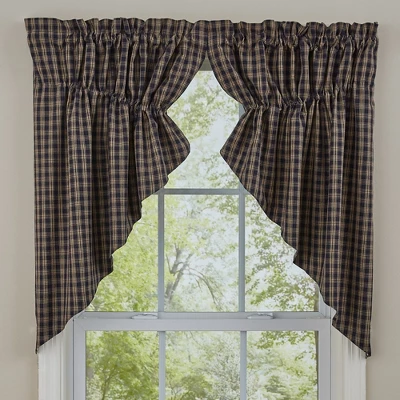 Sturbridge Lined Gathered Swag 72 X 36 Navy 1 Sturbridge Lined Gathered Swag 72 X 36 Navy