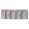 Flowers Embroidered Lined Valance 60'' X 14''