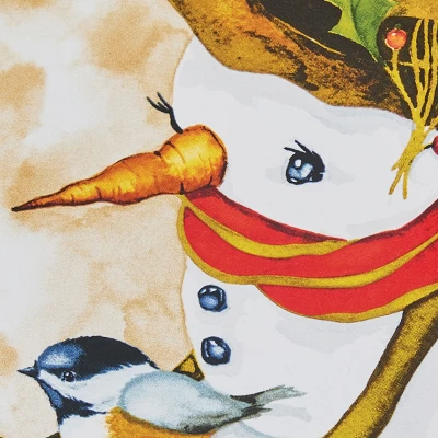 Park Designs Snowman And Chickadee Salad Plate Set Of 4 2 Park Designs Snowman And Chickadee Salad Plate Set Of 4 - Image 2