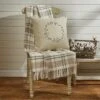 Park Designs In The Meadow Plaid Throw - White