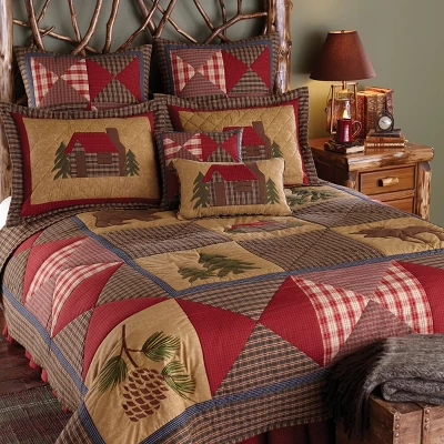 Park Designs Cabin Patchwork Euro Sham Patchwork 1 Park Designs Cabin Patchwork Euro Sham Patchwork