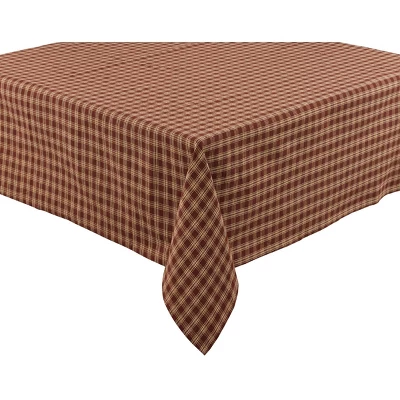 Park Designs Red Sturbridge Tablecloth 54"L 1 Park Designs Red Sturbridge Tablecloth 54"L
