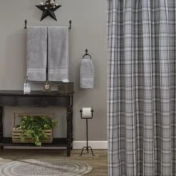 Park Designs Hartwick Shower Curtain - Gray