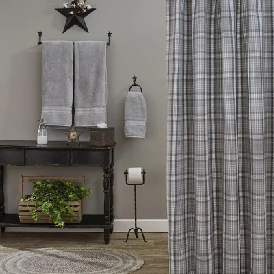 Park Designs Hartwick Shower Curtain - Gray 1 Park Designs Hartwick Shower Curtain - Gray