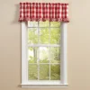Park Designs Buffalo Check Ruffled Red Valance 60" X 14"