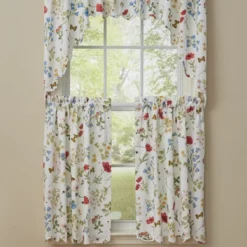 Park Designs Wildflower Scalloped Window Tiers