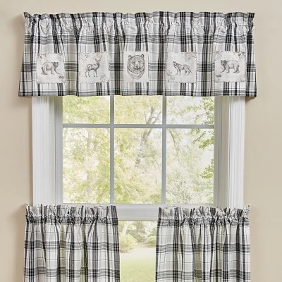 Park Designs Refined Rustic Lined Patch Valance 60" X 14" 1 Park Designs Refined Rustic Lined Patch Valance 60" X 14"