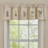 Park Designs Pitcher With Flowers Embroidered Lined Valance 60'' X 14''