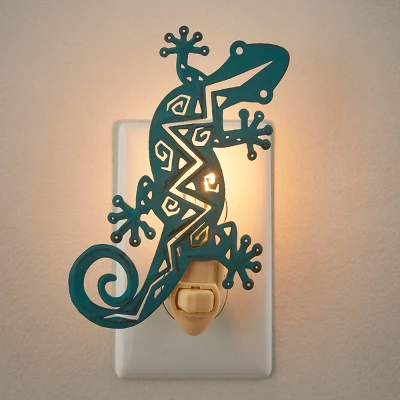 Park Designs Gecko Night Light - Turquoise 1 Park Designs Gecko Night Light - Turquoise