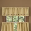 Park Designs Burlap Star Lined Valance