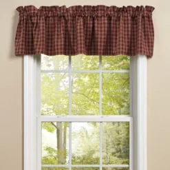 Park Designs Sturbridge Wine Valance - 72''L - Red