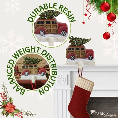 Park Designs Red Woody Stocking Hanger 2 Park Designs Red Woody Stocking Hanger - Image 2