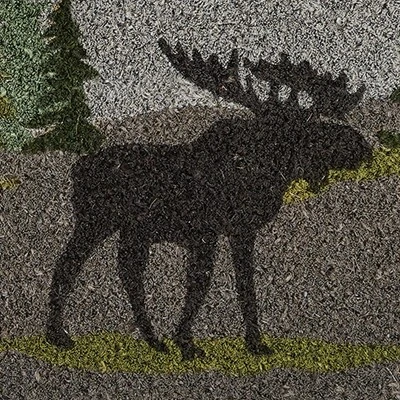 Park Designs Watercolor Wildlife Doormat 1'6''x2'6'' 2 Park Designs Watercolor Wildlife Doormat 1'6''x2'6'' - Image 2