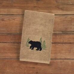 Park Designs Black Bear Terry Hand Towel - Set Of 2