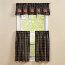 Park Designs Farmhouse Star Lined Decorative Valance 60" X 14"