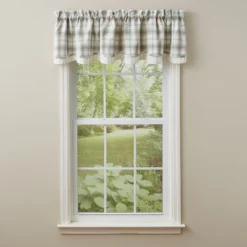 Park Designs Lake Livin' Lined Layered Valance 72X16
